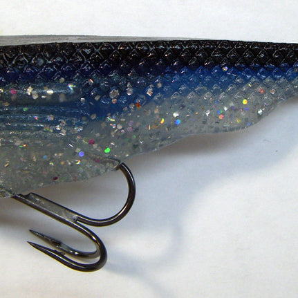 Optimum Bait Baby Line Thru Blue Shad 4"