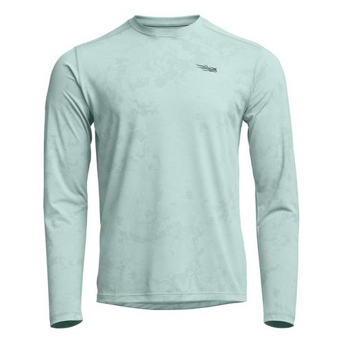 Sitka Radiant LS Crew Saltwater Blue Camo M