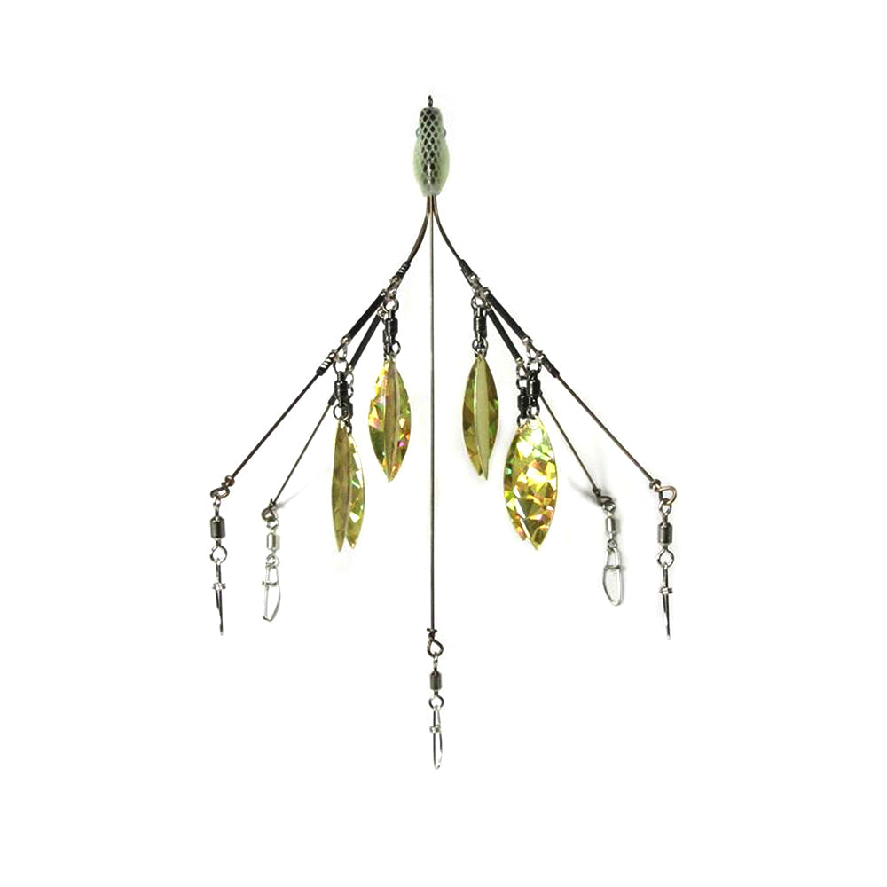 Hog Farmer 5 Wire 8 Blade A-Rig Gold