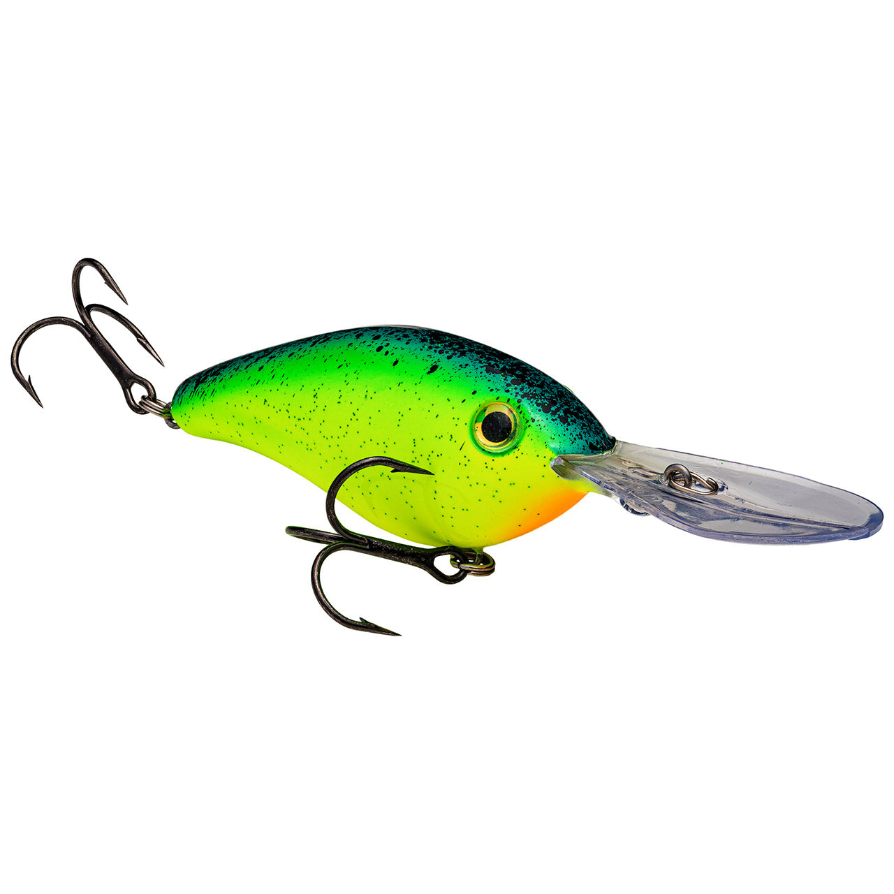 Strike King 10XD Chartreuse Blue Back Splatterback (D)