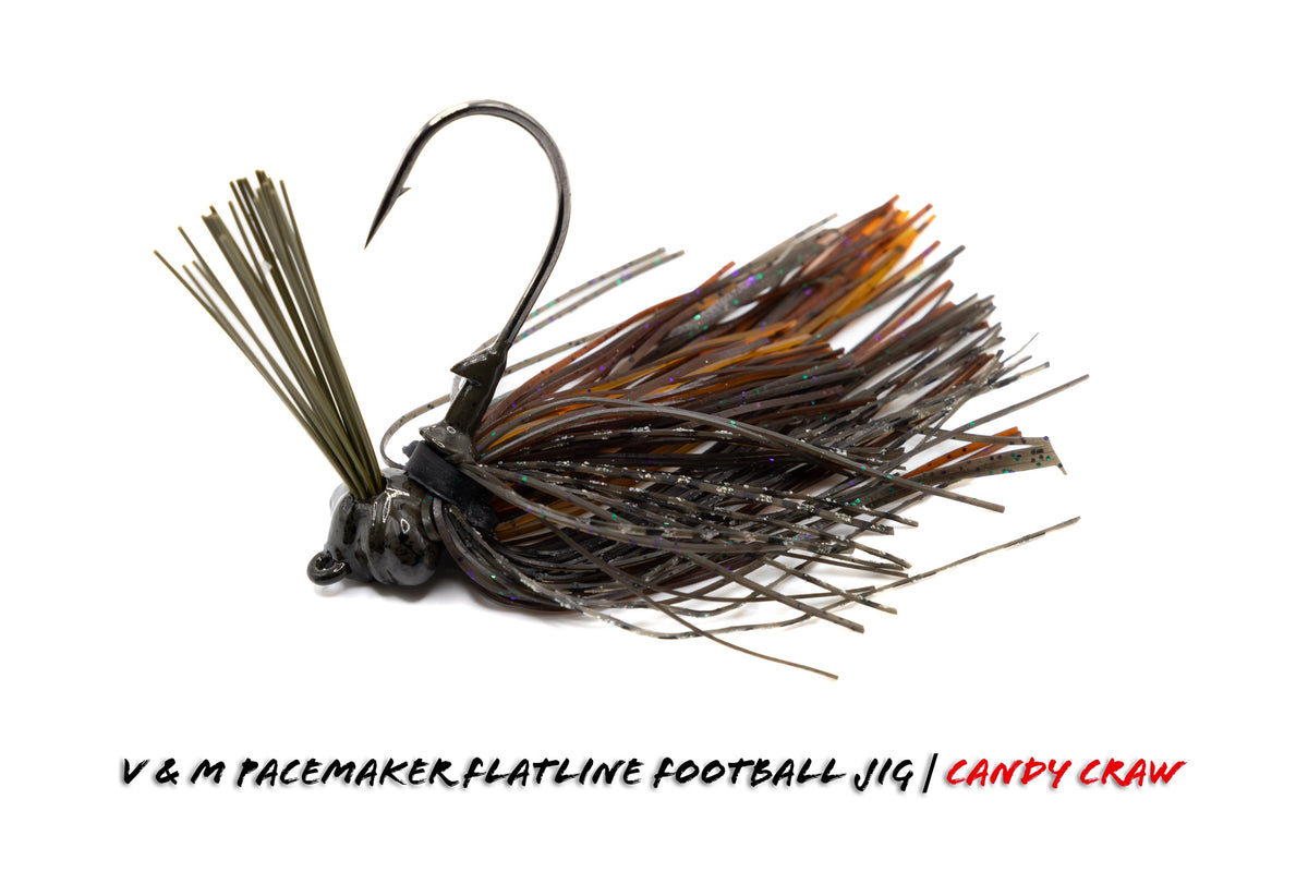 V&M Pacemaker Flatline Football Jig Candy Craw