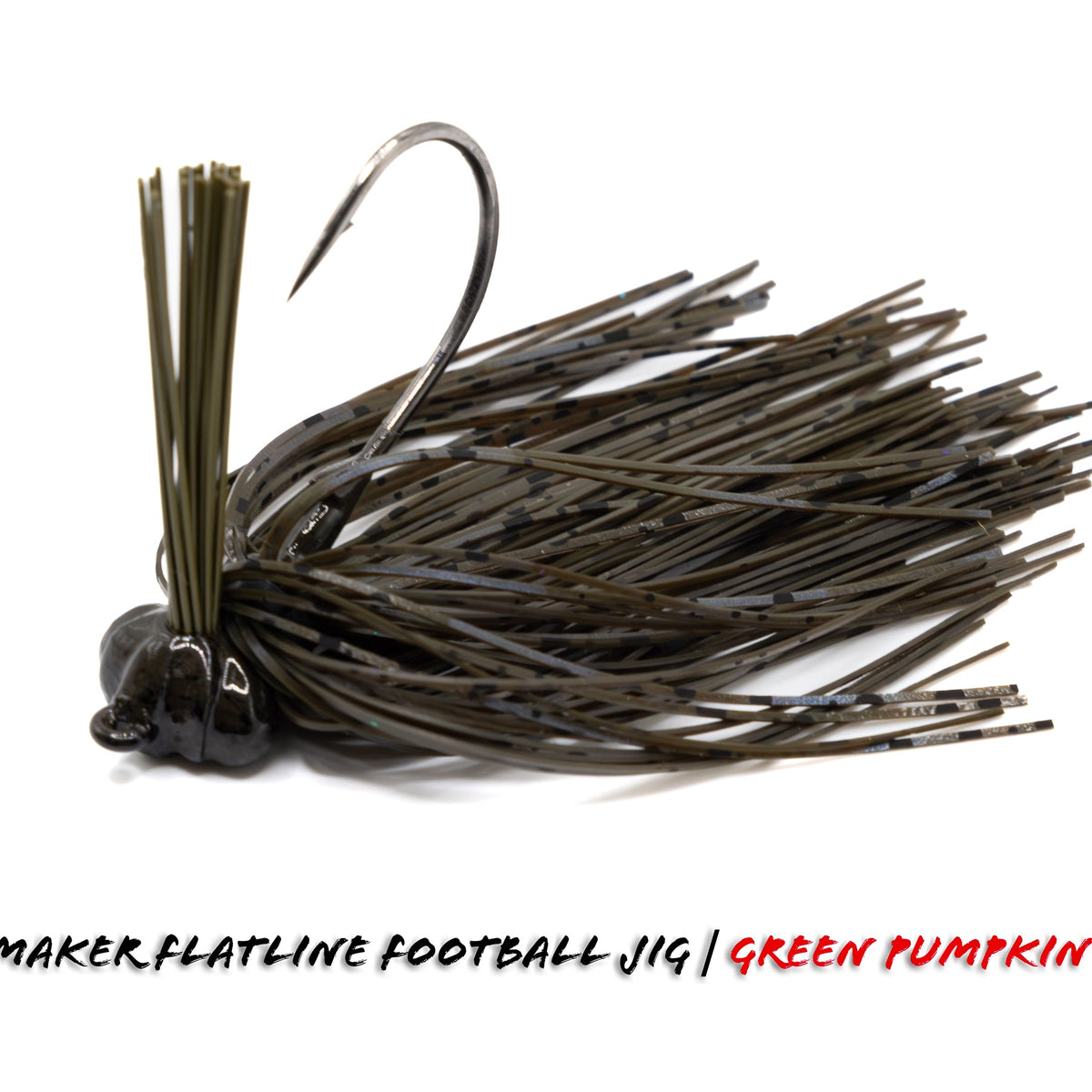 V&M Pacemaker Flatline Football Jig Green Pumpkin Blue Haze