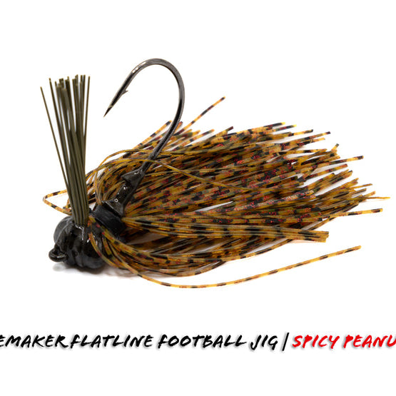 V&M Pacemaker Flatline Football Jig Spicy Peanut Butter