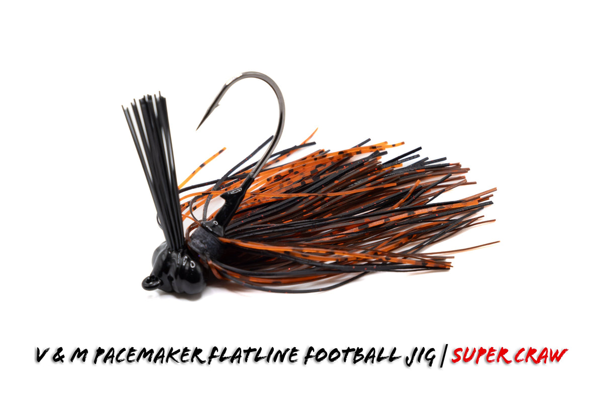 V&M Pacemaker Flatline Football Jig Super Craw