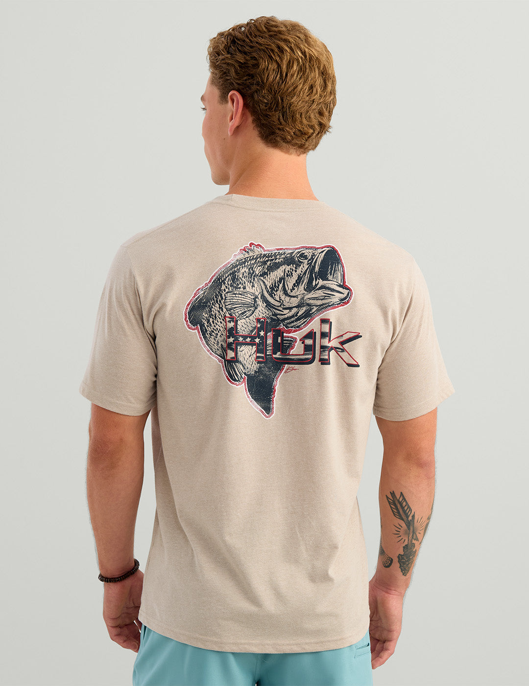 HUK Short Sleeve KC Americana Tee