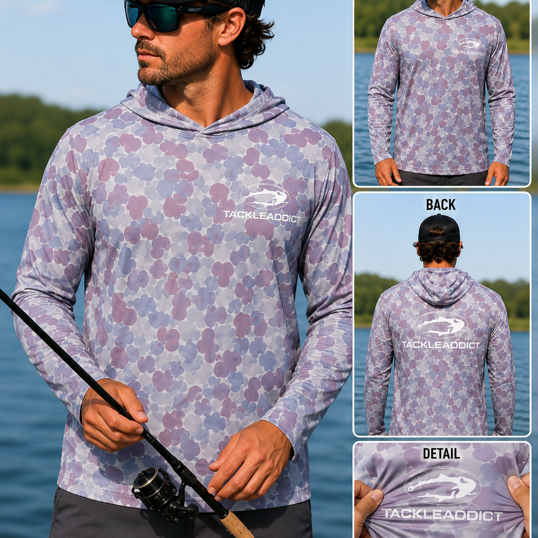 Tackle Addict Shirts Dark Gray Multi Camo
