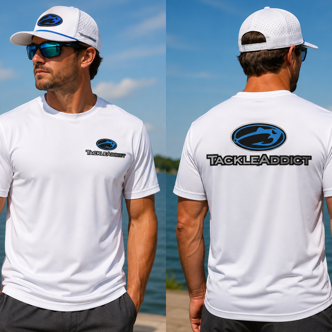 Tackle Addict Shirts White Short Sleeve