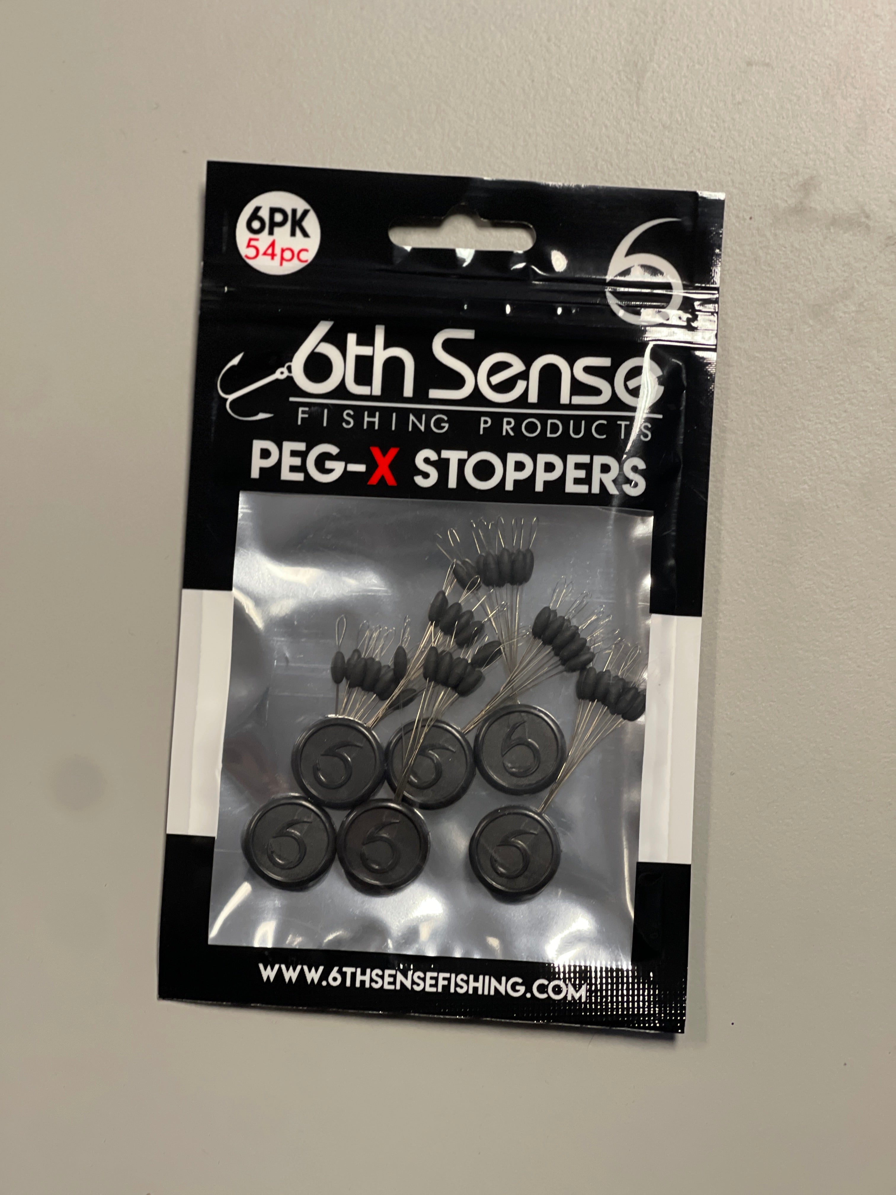 6th Sense Peg-X Stoppers 6pk Black