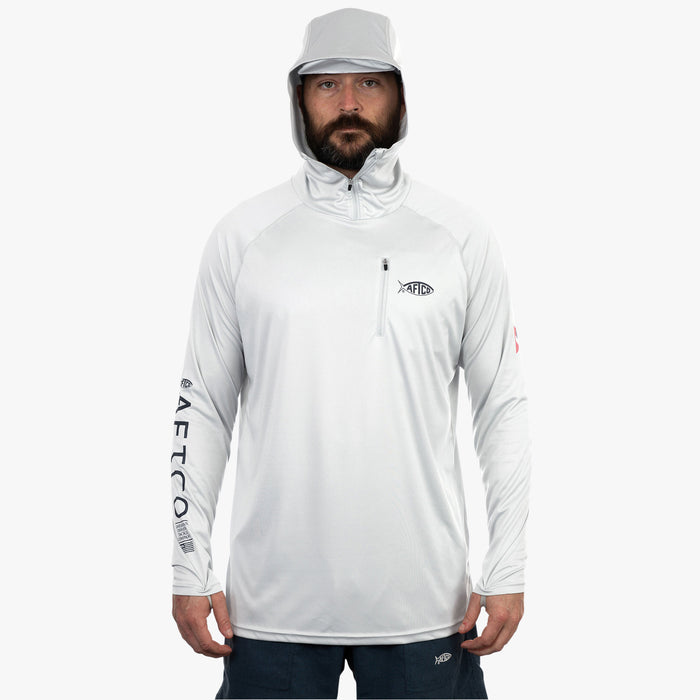 Aftco Jason Christie Hooded LS Performance Shirt