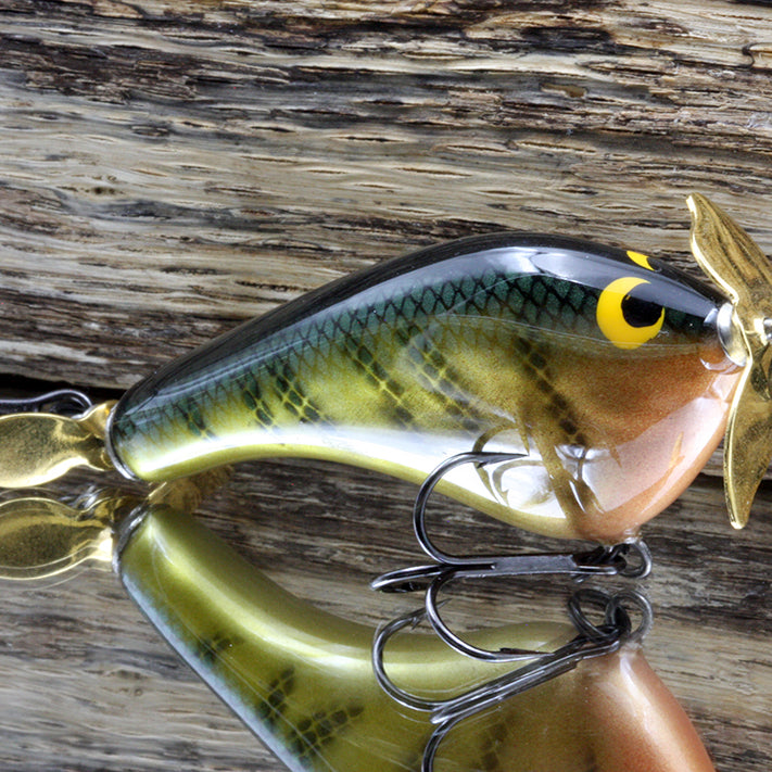 Black Label Balsa Tease Propbait Yellow Perch