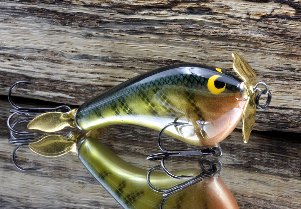 Black Label Balsa Tease Propbait Yellow Perch