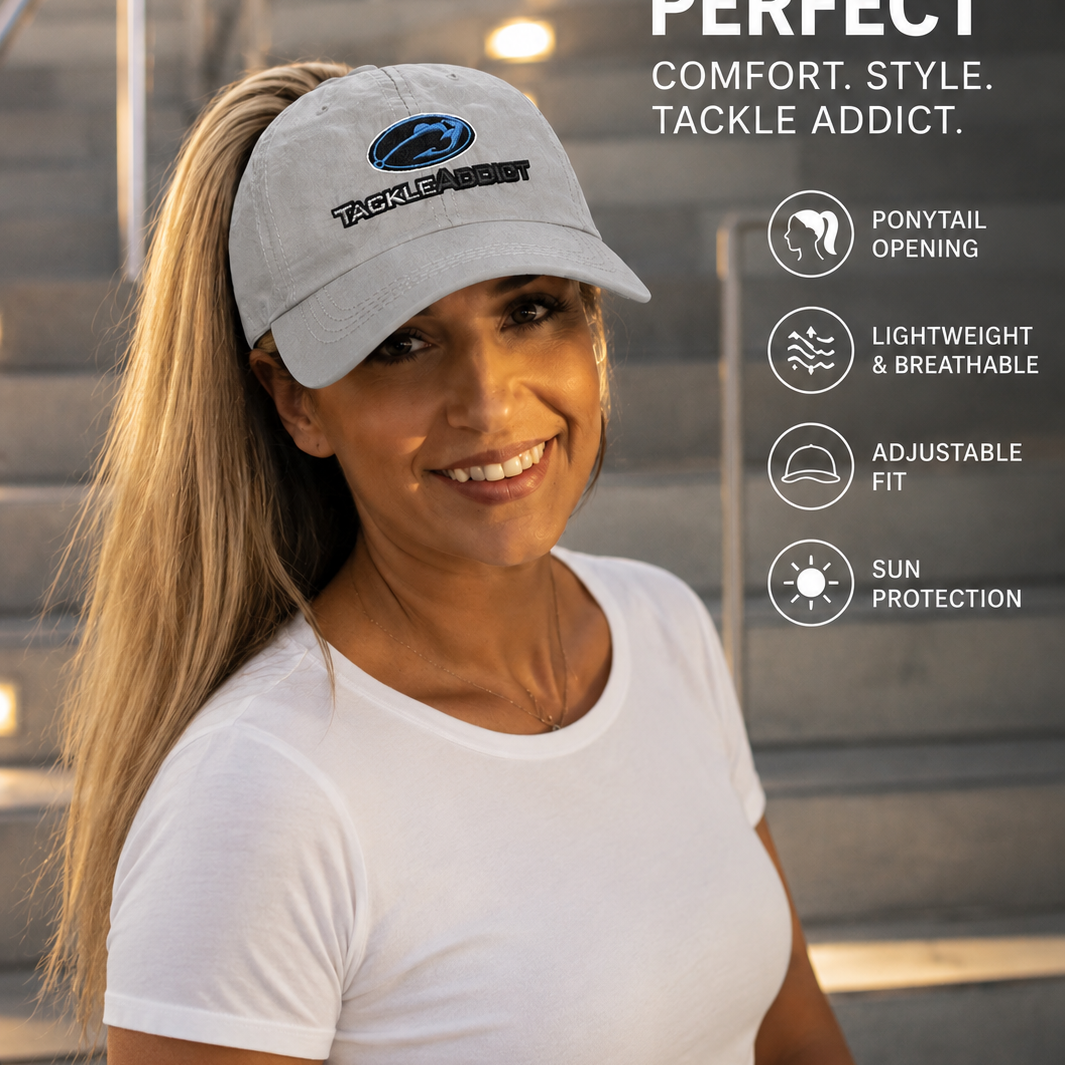 Women's Ponytail Hat Gray