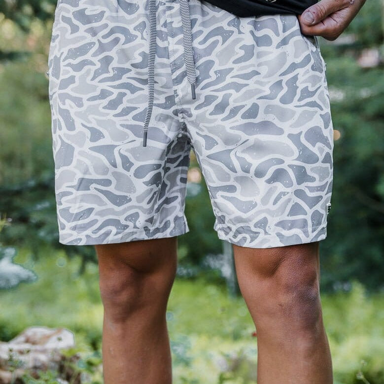 Burlebo Athletic Shorts White Camo