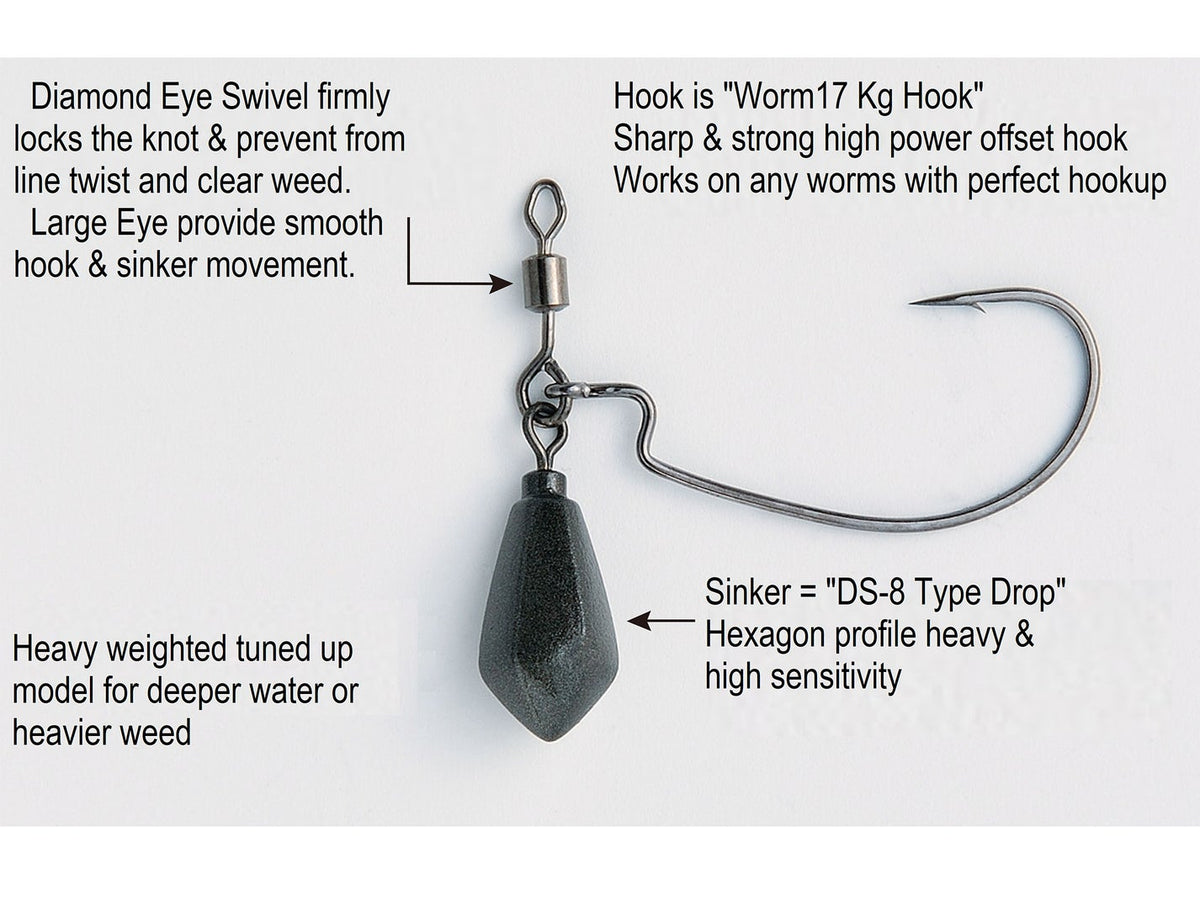 Decoy Worm317 ZERO-DAN Heavy Hook 2pk