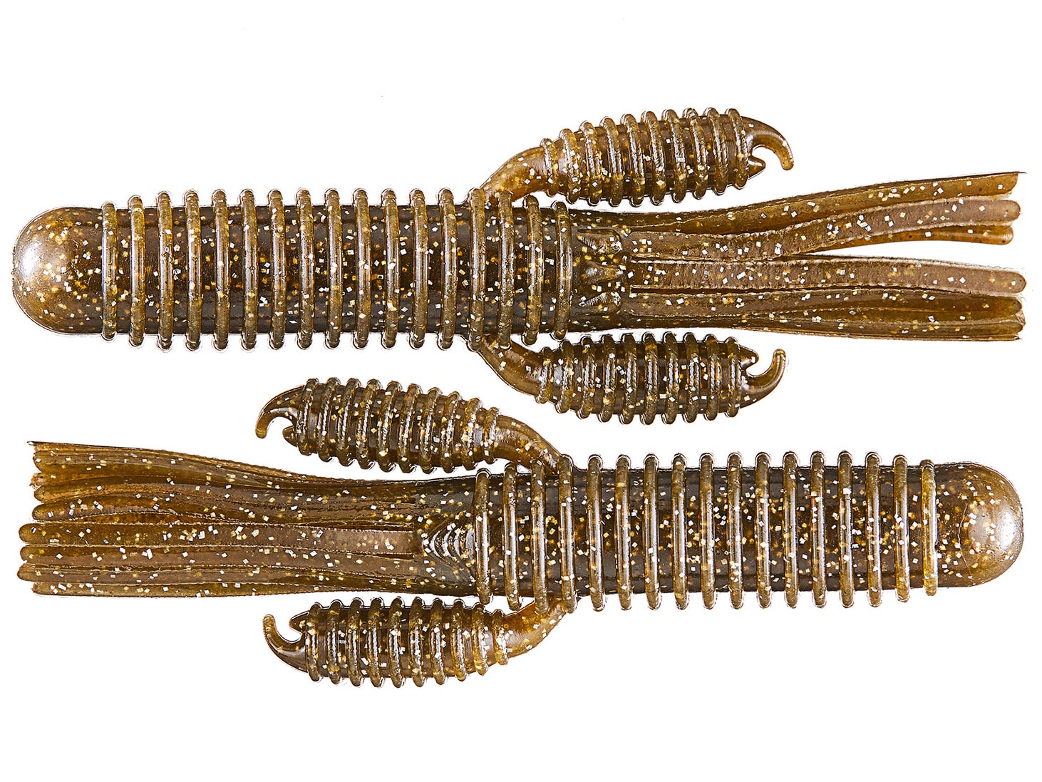 Reins 4" Craw Tube Green Pumpkin Silver