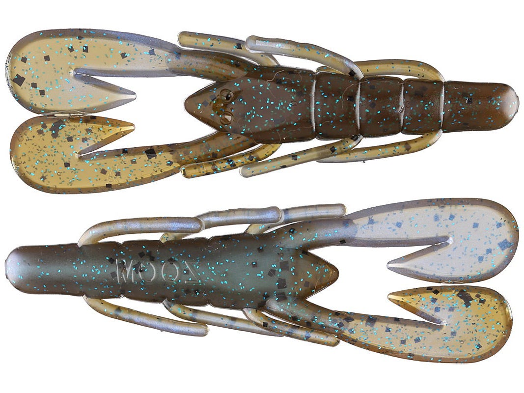 Zoom UltraVibe Speed Craw 3.5" 12pk Green Pumpkin Blue Flash 294**