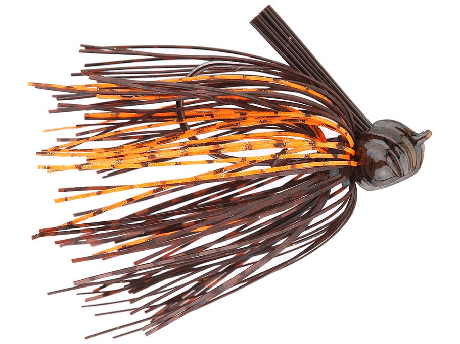 V&M Pacemaker Flatline Football Jig Brown Orange