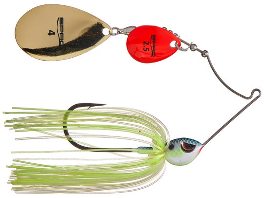 SPRO Thumper Spinnerbait Chartreuse White Red