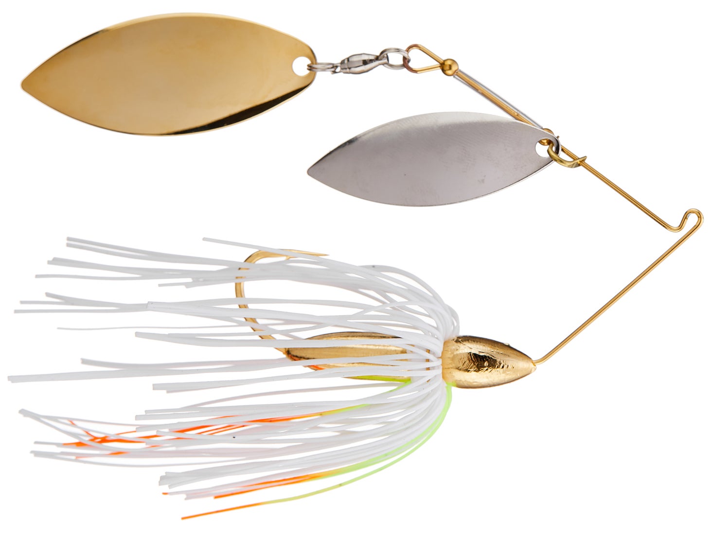 War Eagle Gold Screamin Eagle Spinnerbait Cole Slaw - DBL Wil Siv Gld 1 2oz