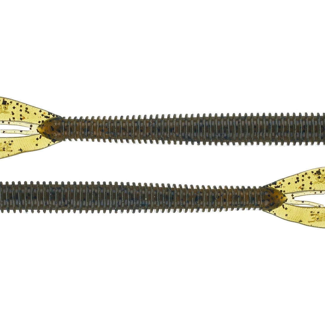 Strike King Rage Twin Tail Menace Worm 6" Green Pumpkin