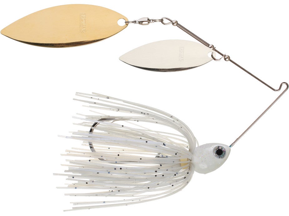 Santone Lures Pretender Double Willow Spinnerbait Blue Crystal - DBL Wil Slv Gld