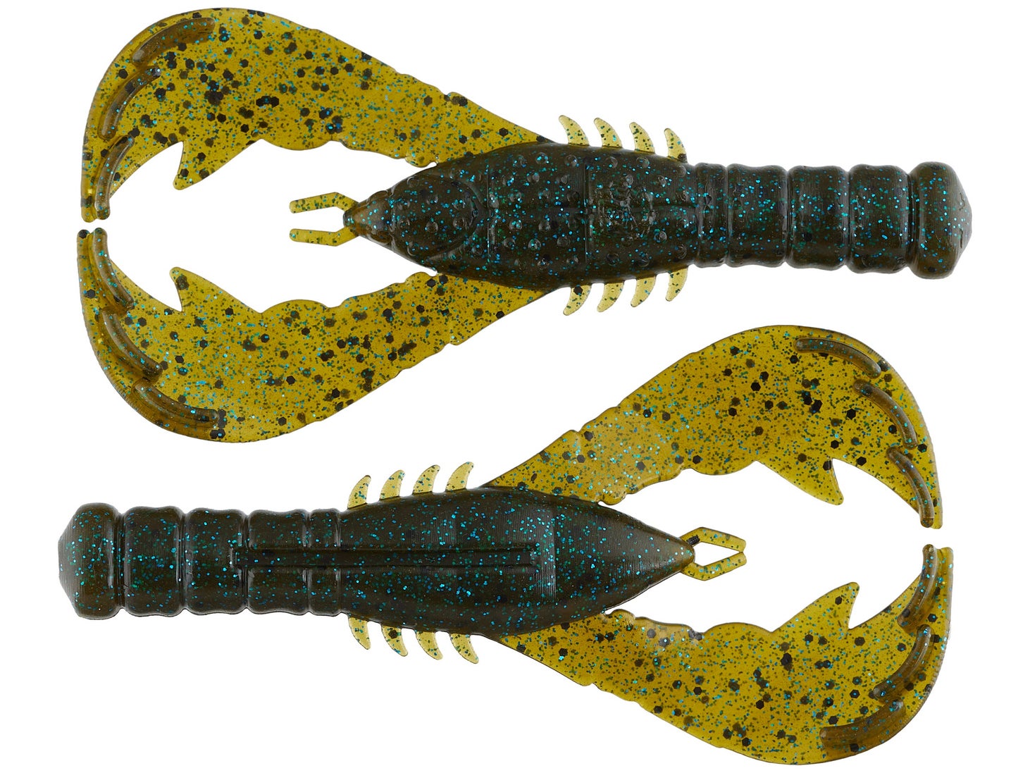 Yamamoto 4" Yama Craw Green Pumpkin Blue 363
