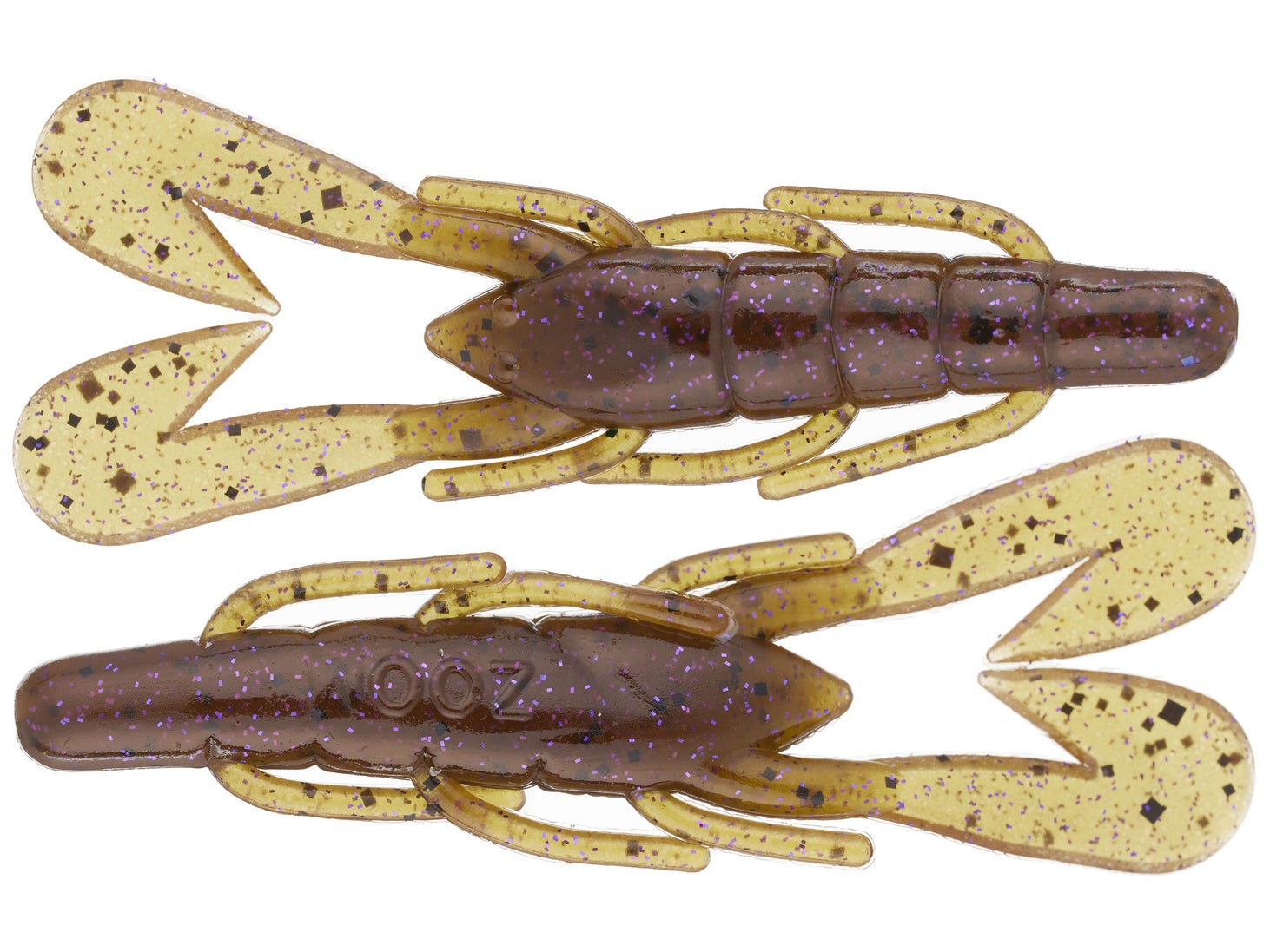 Zoom UltraVibe Speed Craw 3.5" 12pk Green Pumpkin Purple 248**