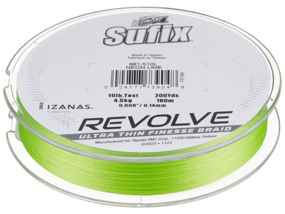 Sufix Revolve Neon Lime Braided Line