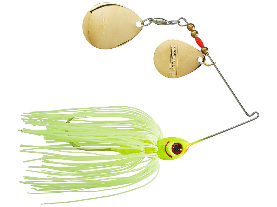 Booyah Blade Double Colorado Spinnerbait Chartreuse 3 8oz