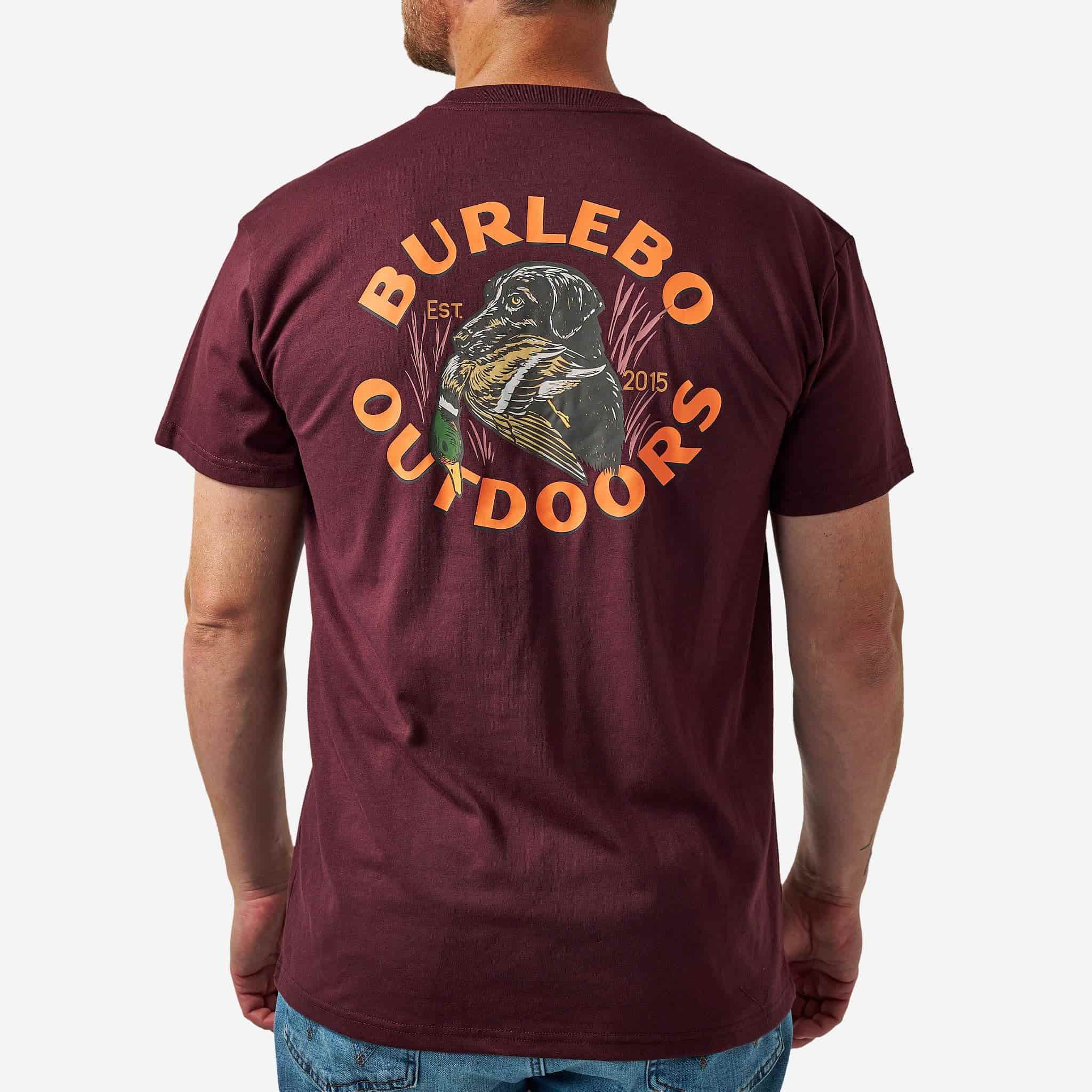 Burlebo Short Sleeve Tee Duck Dog - Marron