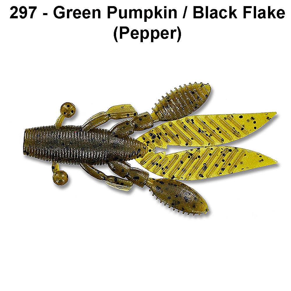 Yamamoto Flappin Hog 3.75" Green Pumpkin w Black Flake