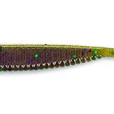 Yamamoto Shad Shape Worm 4" #297 NF/LG Green Pumpkin 301