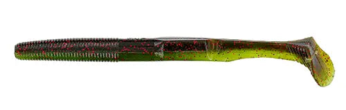 Yamamoto 5" Swimsenko 925 - Green Pumpkin w Red Flake