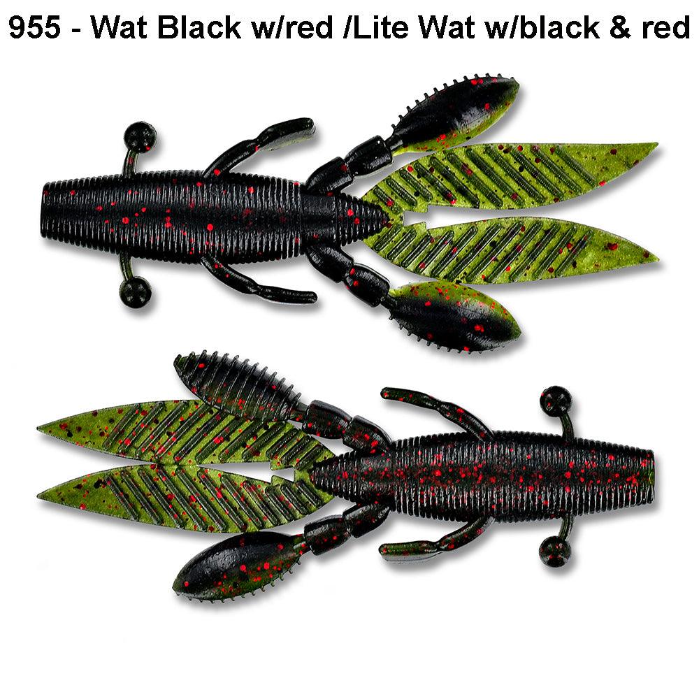 Yamamoto Flappin Hog 3.75" Watermelon w Black & Red