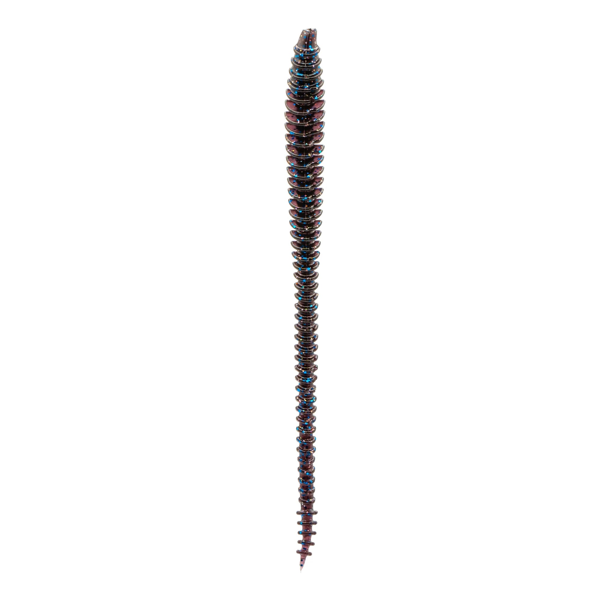 6th Sense Boosa Shakey Worm 6.5" Blue Fleck Magic