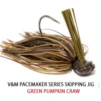 V&M Pacemaker Skipping Jig Green Pumpkin Craw 16oz