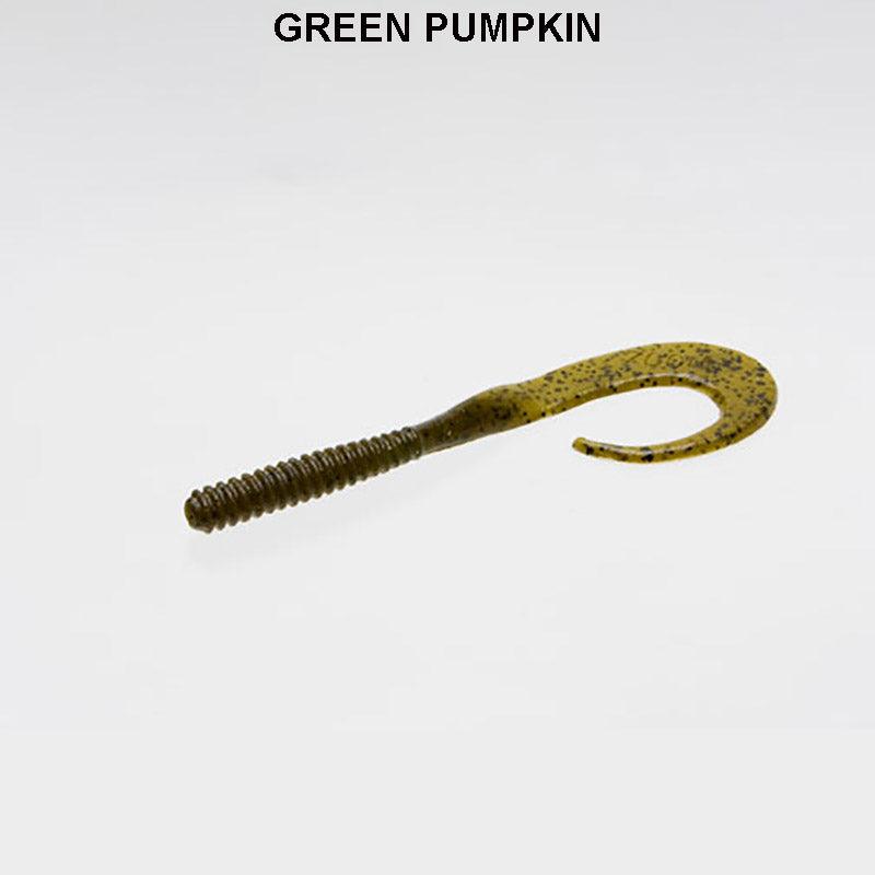 Zoom Big Dead Ringer Worm 8" Green Pumpkin 025**