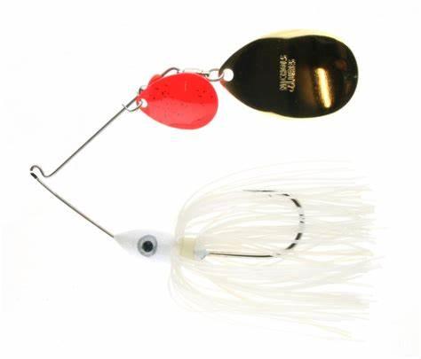 Nichols Lures Pulsator Hoosier Series Spinnerbait 1 2oz Snow Indiana Colorado Red Gold