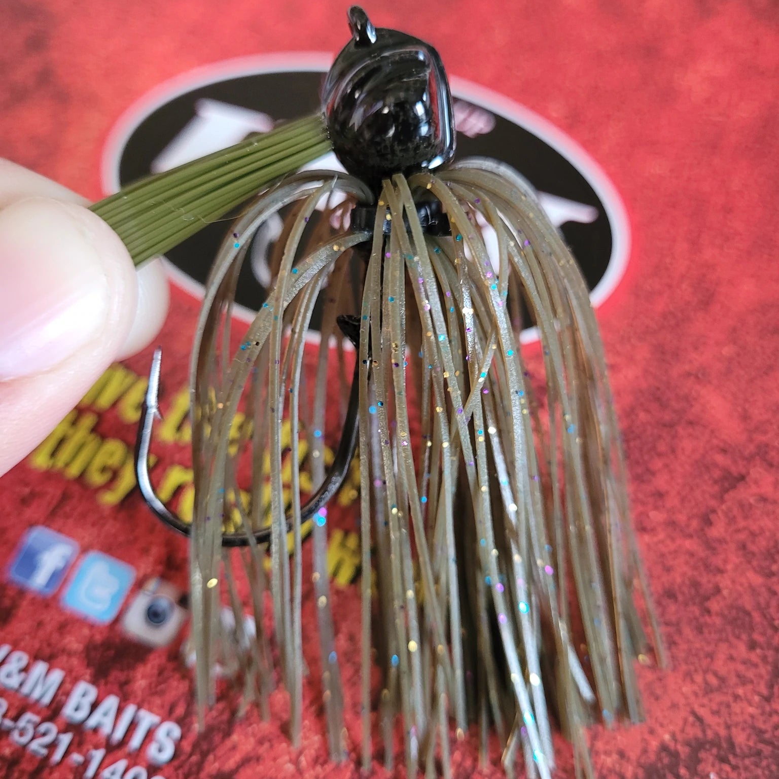 V&M Pacemaker Flatline Football Jig Outlaw Magic