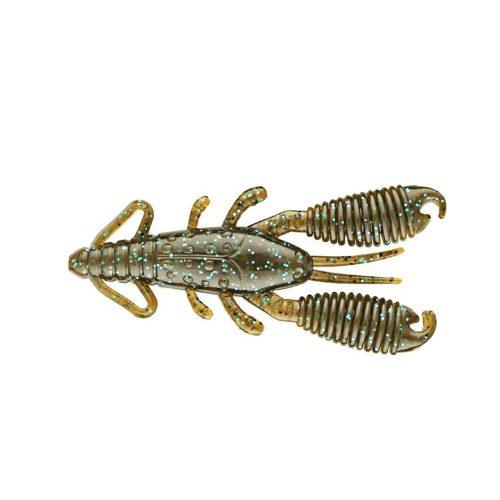 Reins 3″ Ring Craw 6pk Green Pumpkin Blue