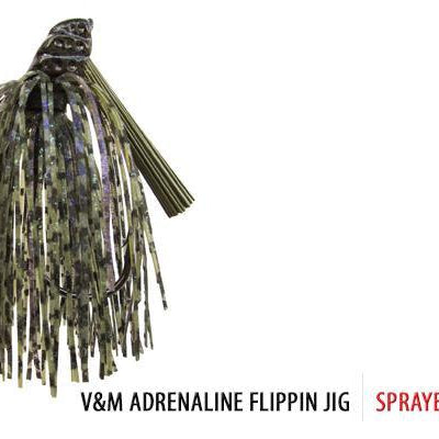 V&M Cliff Pace The Adrenaline Pacemaker Flippin Jig Sprayed Grass