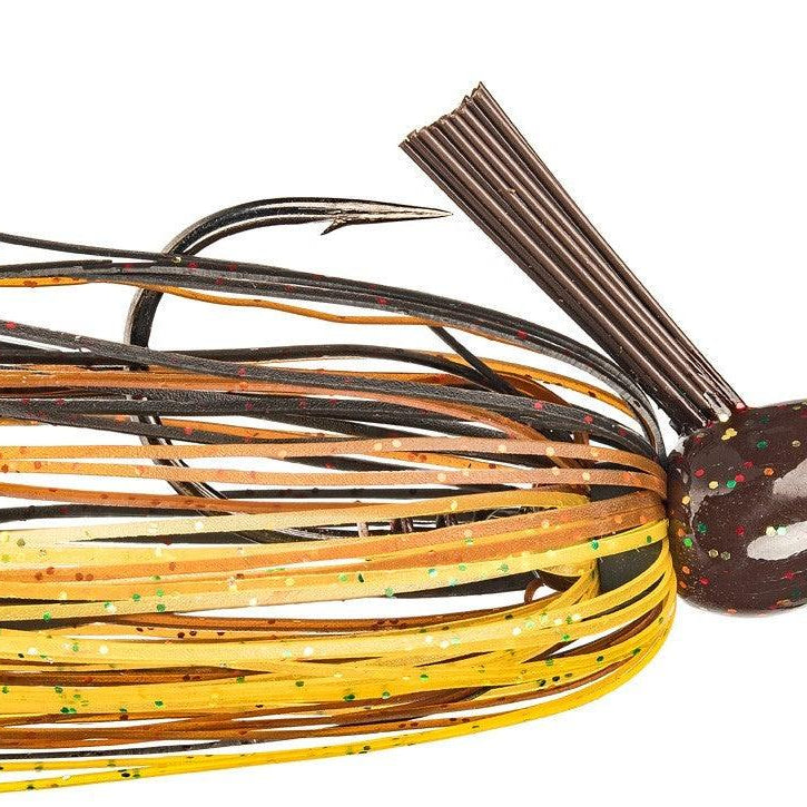Strike King Hack Attack Fluoro Flippin Jig Black Brown Amber (D)