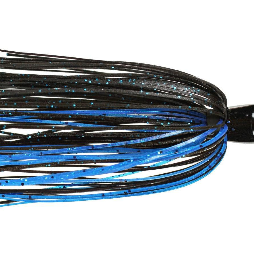 Strike King Slither Rig Black Blue Flake
