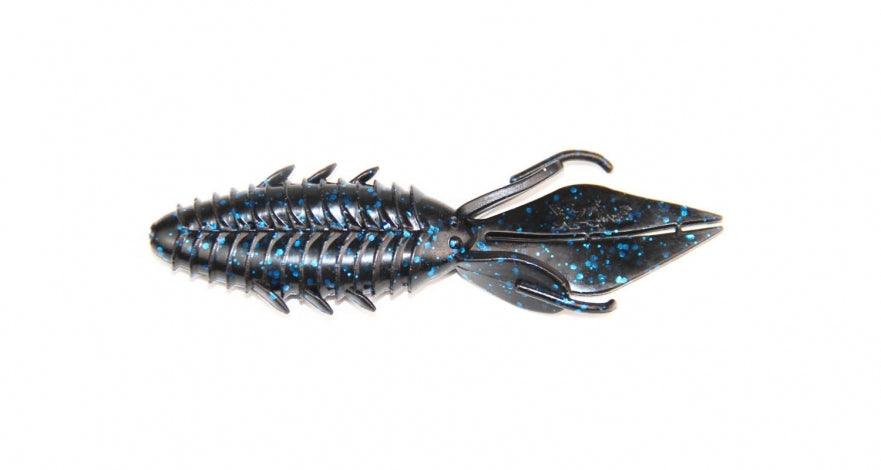 X Zone Lures Pro Series 4" Adrenaline Bug Black Blue Flake