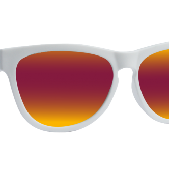 Mini Sunshades Polarized Classic Pearl White 3-7