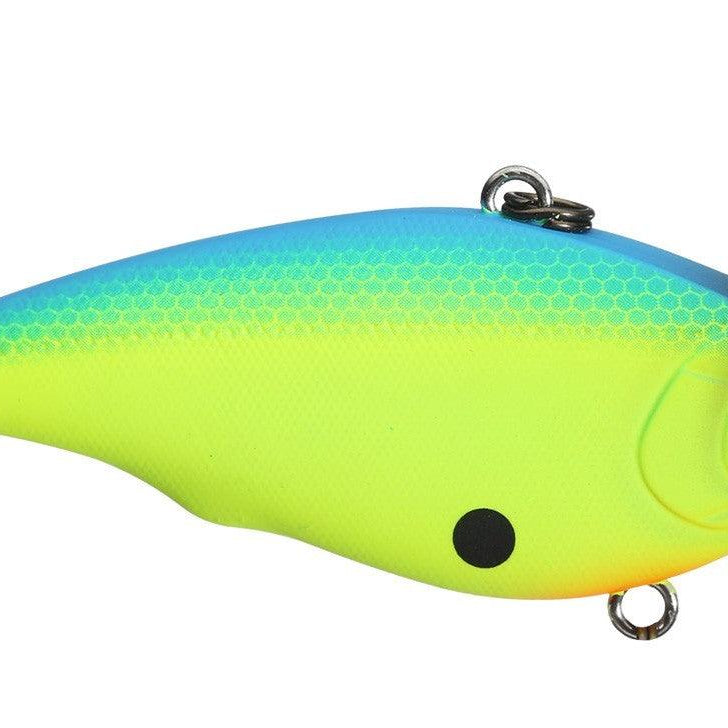 Yo-Zuri Rattl'n Vibe Lipless Crankbait Matte Black Chartreuse 2.25" (3 8oz)