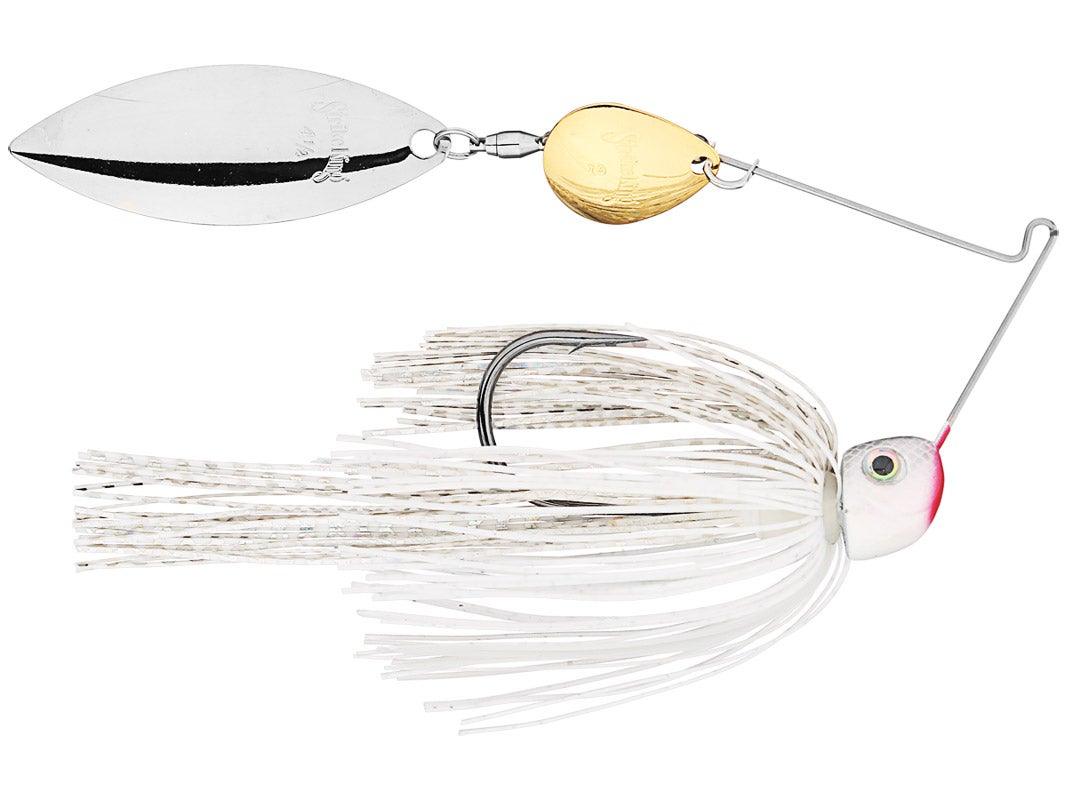 Strike King Hack Attack Heavy Cover Spinnerbait (D) Super White 1 2 oz