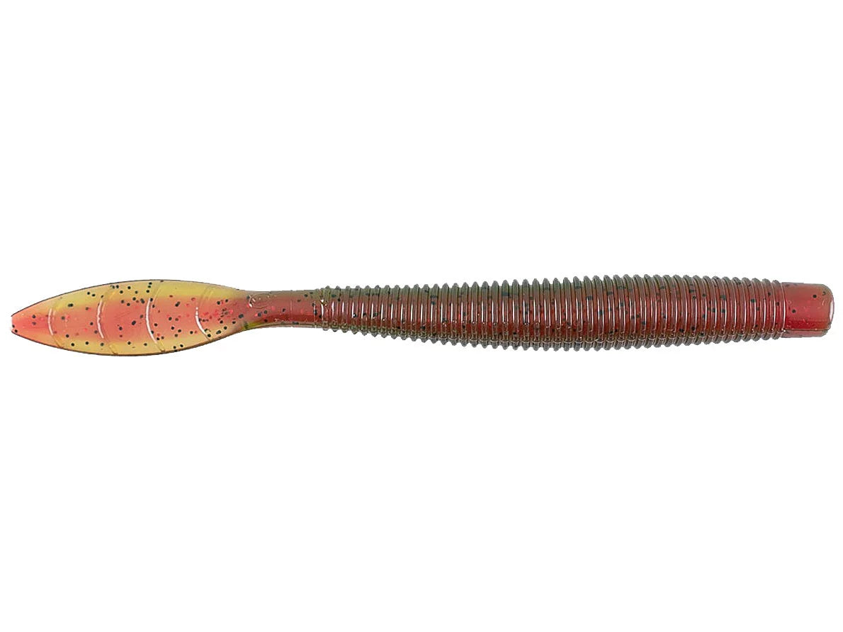 Missile Baits Quiver Worm 6.5" Watermelon Red Core (D)