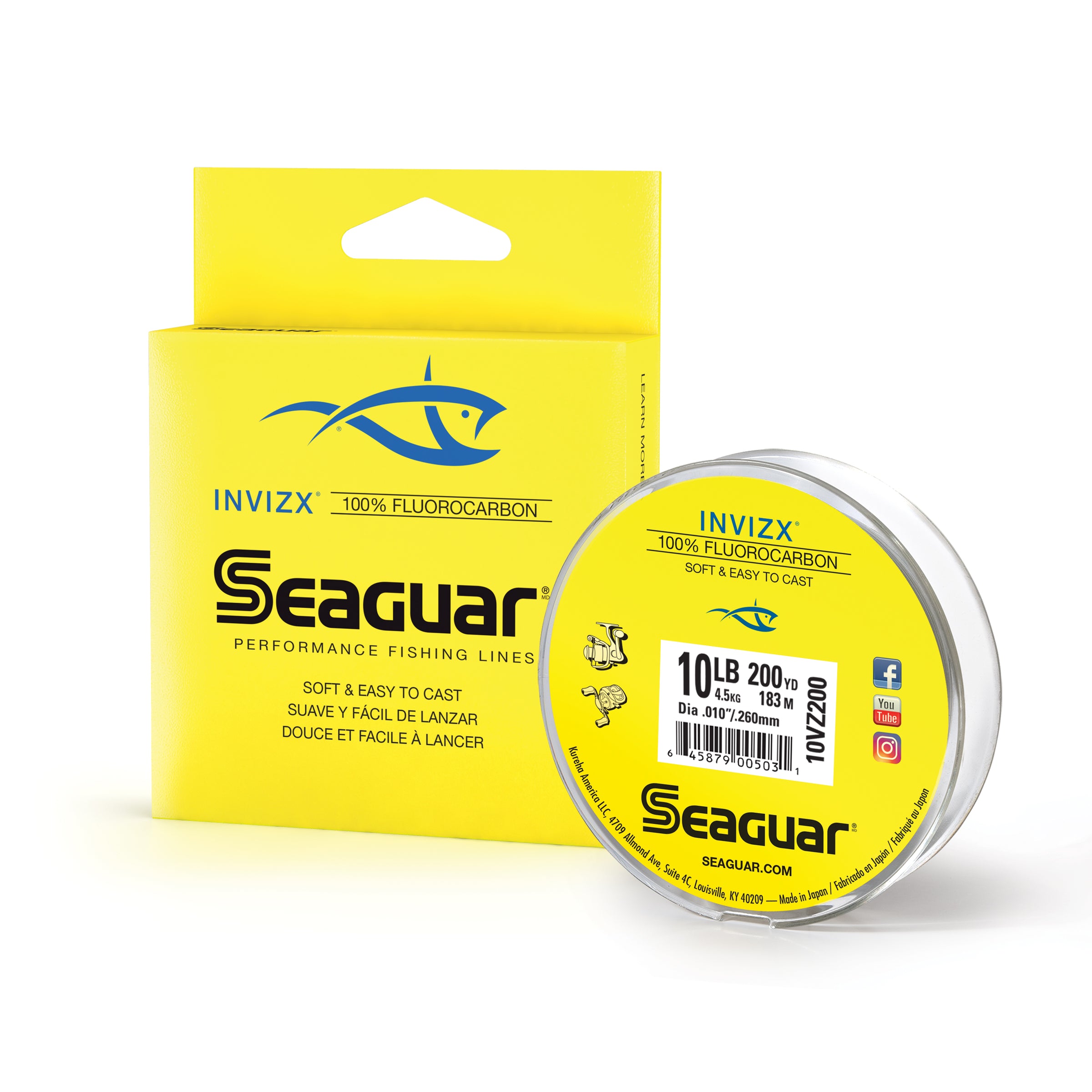 Seaguar InvizX Fluorocarbon Line 200 10lb