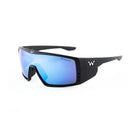 Waterland Men's Sunglass - BedFisher Matte Black - Blue Honey Mirror Poly